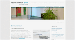 Desktop Screenshot of neurozentrum-prien.de